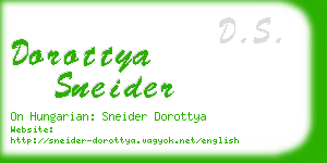 dorottya sneider business card